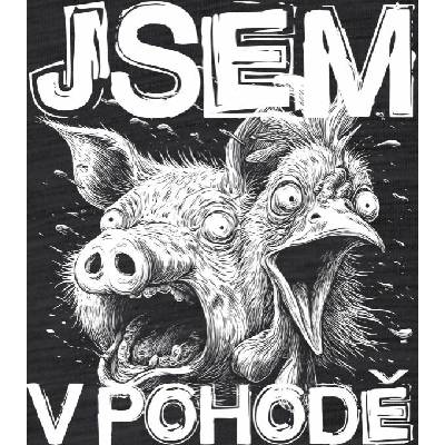 123TRIKO termoska Jsem v pohodě, bílý potisk 500 ml