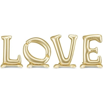 Party Deco Фолиев Балон love - Стил и романтика в златно (fb271s-019)