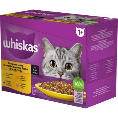 whiskas Hydinové v šťave vrecko 12 x 85 g