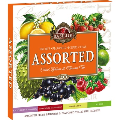 Basilur Assorted Fruit & Flavoured Tea 20 sáčků
