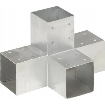 Greatstore Trámová spojka ve tvaru X pozinkovaný kov 91 x 91 mm