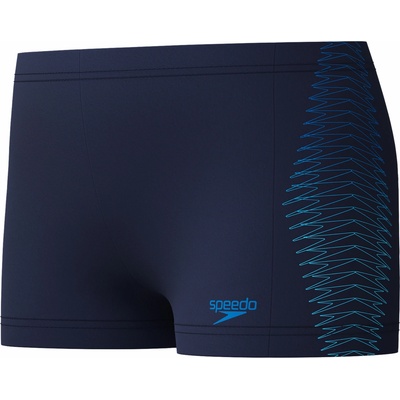 Speedo Plastisol Plcement chlapčenské športové plavky tmavo modrá modrá