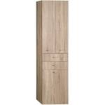 SAPHO Keramia Fresh - Висок шкаф ZOJA с кош, 50x184x29 см, дъб „платинен 51295 (51295)
