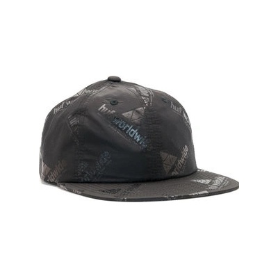HUF Peak 6 Panel Black Strapback černá černá