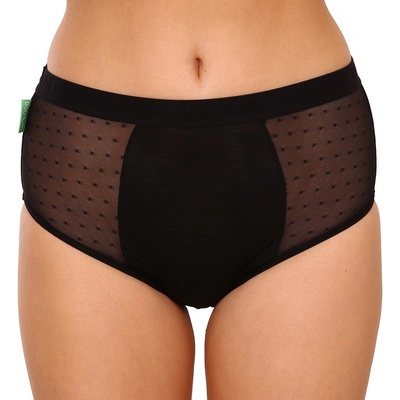 Menštruačné nohavičky Bodylok Bambus Hi-Waist Black stredná menštruácia