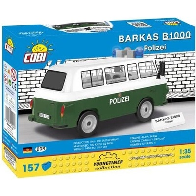 Cobi 24596 Youngtimer Automobil Barkas B1000 policie