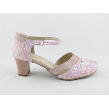 BARTON 18415 Dámské sandály na podpatku růžové