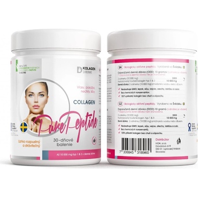 KolagenDrink Collagen 10 000 PURE Peptide hydrolyzovaný hovädzí kolagén 300 g