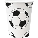 JUNIOR Хартиена чаша за еднократна употреба JUNIOR с футболна шарка 2, 5 dl 8 бр. PC8003500 (PC8003500)