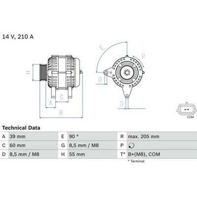 generátor BOSCH 0 986 083 730