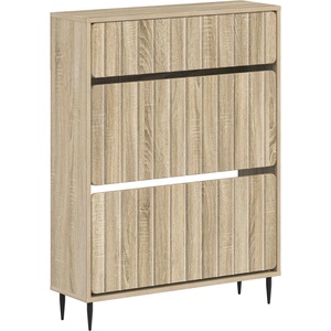 vidaXL Шкаф за обувки ZWOLLE 78 x 24 x 103 см Инженерна дървесина (896437)