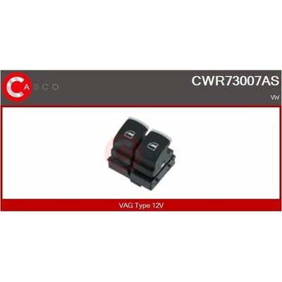 Spínač elektrického otvárania okien CASCO CWR73007AS
