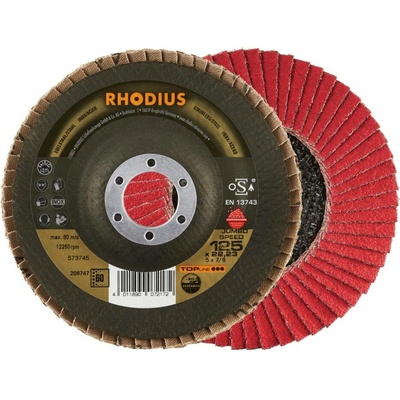 RHODIUS Lamelový brusný kotouč JUMBO SPEED EXTENDED 125 x 22,23 P60 TOPline 208747