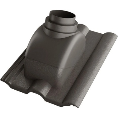 Betonpres Exclusiv taška prostupová pro turbokotel 100-125 mm Břidlicově černá