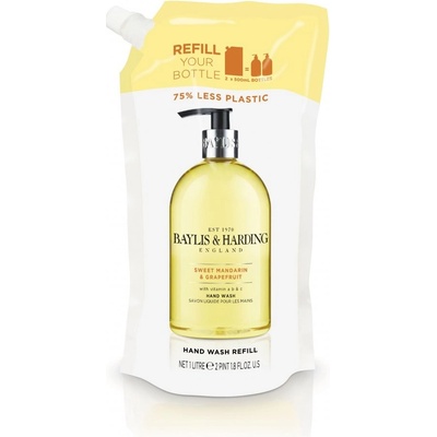 Baylis & Harding tekuté mýdlo na ruce Mandarinka a Grapefruit náhradní náplň 1000 ml