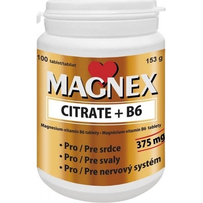 Vitabalans Magnex citrate 375 mg+B6 100 tabliet