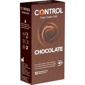 CONTROL Single: Chocolate, 12 condoms with chocolate flavour