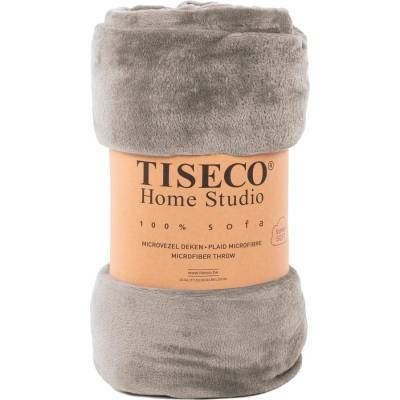 Tiseco Home Studio Hnedá mikroplyšová deka 130x160