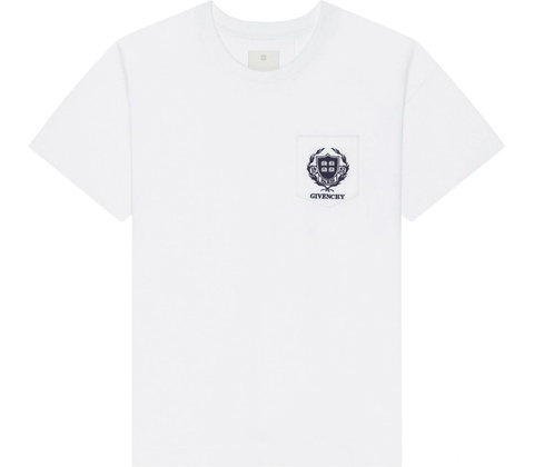 Givenchy Pocket Crew White tričko