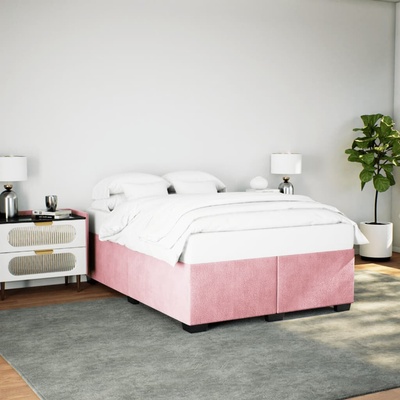zahrada-XL 3284648 Rám postele růžový samet