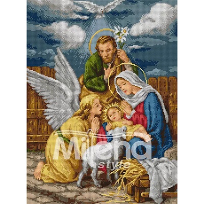 Milena Style Гоблен с щампа Светото семейство без конци