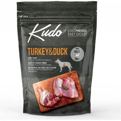 Kudo Dog Junior Medium & Maxi Turkey & Duck 3 kg