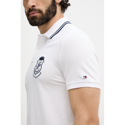 Tommy Hilfiger тениска с яка мъжка с памук (MW0MW43061)