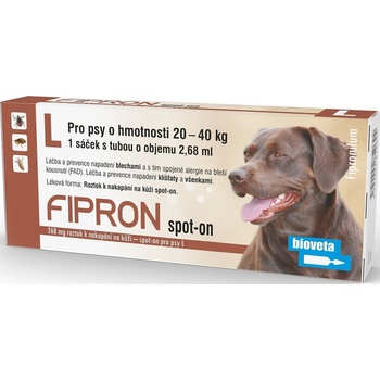 Bioveta Fipron spot-on Dog L 20-40 kg 1 x 2,68 ml