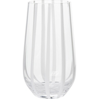 Broste Sklenička Stripe Průhledná 550 ml