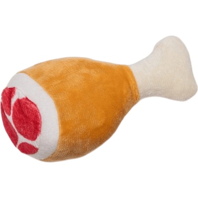 Karlie-Flamingo Hračka pes Kuřecí stehno pískací 14 cm plyš