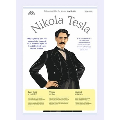 Plátěný obraz Nikola Tesla 594 × 841 mm