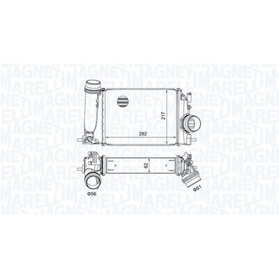 CHLADIČ TURBA, INTERCOOLER MAGNETI MARELLI 351319205480