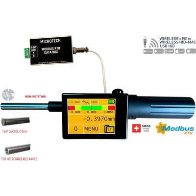 Microtech Electronic Дигитална микрометрична глава Microtech UNIVERSAL DataMet Modbus, Non-Rotating - 0-50 мм, 0, 0002 мм (110185059M)