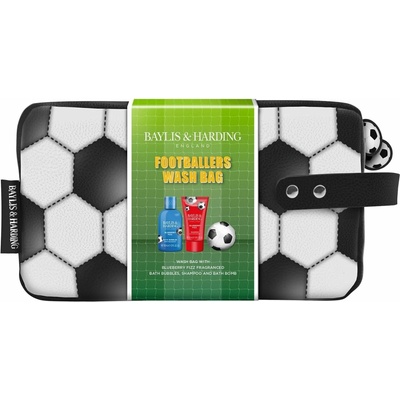 Baylis & Harding Football pěna do koupele 100 ml + šampon 50 ml + koupelová bomba 100 ml + kosmetická taštička