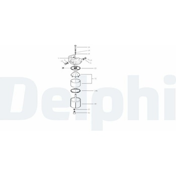 DELPHI Opravná sada vstrekovacej trysky 6980532