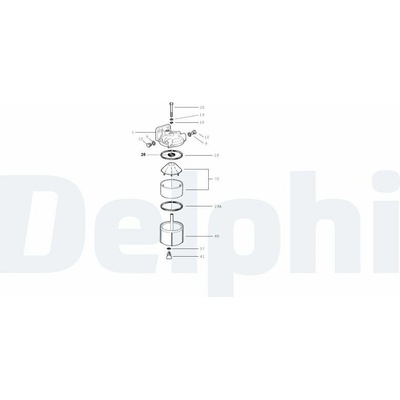 DELPHI Opravná sada vstrekovacej trysky 6980532