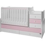Lorelli Легло Lorelli - Maxi Plus, 3Box, 70 х 160 cm, бяло/orchid pink (10150580038P) - baby