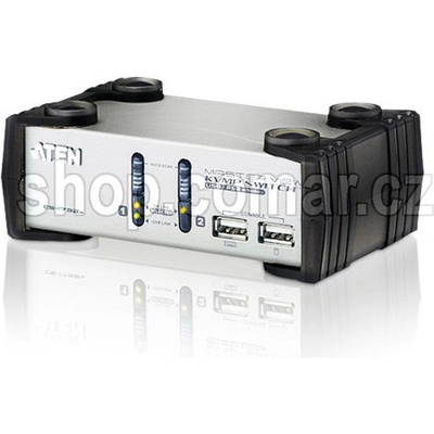 Aten CS-1732A 2-Port USB KVMP Switch, 2x USB KVM Cables, 2-port USB Hub, Audio