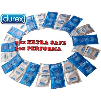 Durex mix Extra Safe/Performa 100 ks