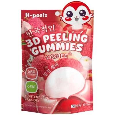 K-Peelz Lychee 3D Peeling Gummies 75 g