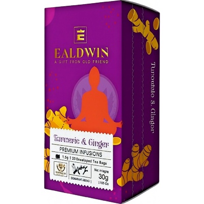 Ealdwin Turmeric Ginger bylinný čaj 20 sáčků
