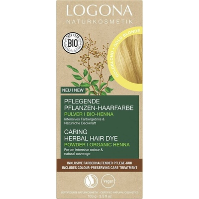 Logona Barva na vlasy prášek ZLATÁ BLOND ECO VEGAN 100 g