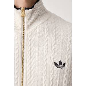 Adidas пуловер със закопчаване мъжки Firebird Cable Knit (KR9762)