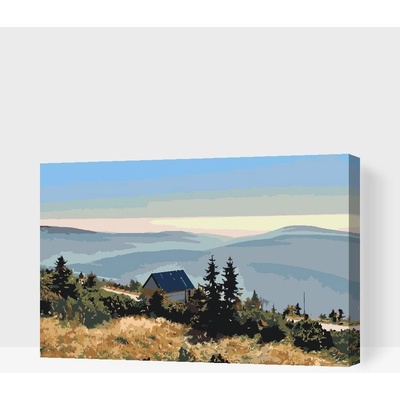 Painting Queens Malování podle čísel Krkonoše 60 x 80 cm vypnuté plátno na rám PBN/GIANTMOUNTAINS/60 x 80/W