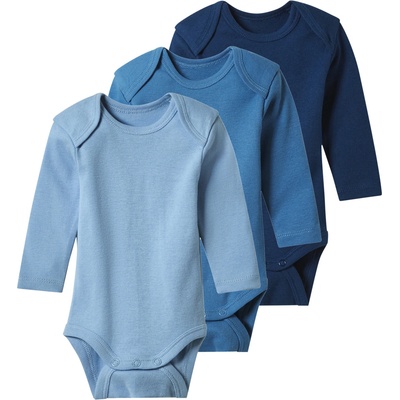 Lupilu Dětské body s BIO bavlnou 3kusy navy modrá modrá – Zboží Dáma