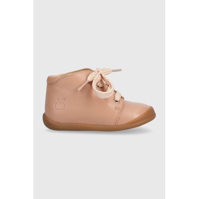 Pom D'api Детски половинки обувки от кожа Pom D'api FLEX-UP BOTTINE VEG в розово (P1BCAB04R2.19.23)