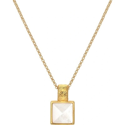 Hot Diamonds Jedinečný náhrdelník s diamantom a perleťou Jac Jossa Soul DP896