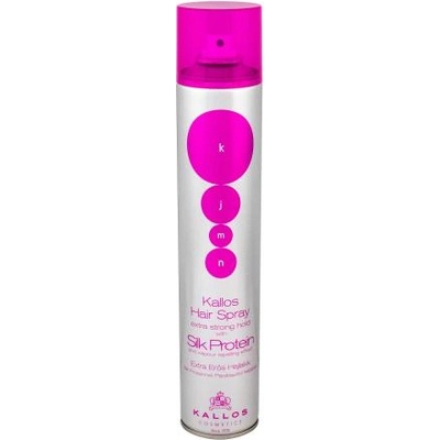 Kallos Cosmetics KJMN Silk Protein лак за коса за изключително силна фиксация 500 ml за жени