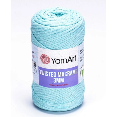 Pletací příze YarnArt TWISTED MACRAME 3mm 784 tmavě modrá, jednobarevná, 250g/195m