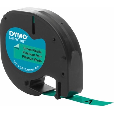Dymo 91204 S0721640 černý tisk zelený 4 m, 12 mm